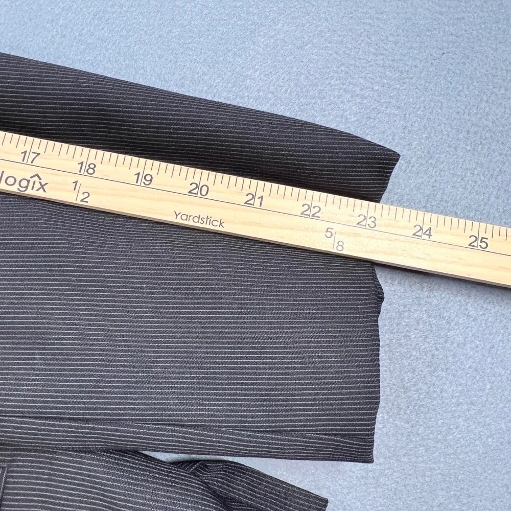 Calvin Klein Black Pinstripe Blazer Wool Blend Suit Jacket Mens 48R